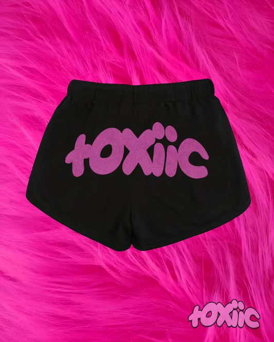 "toxiic booty shorts" pink