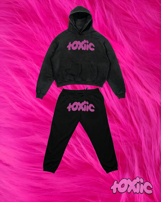 "toxiic hoodie & sweat combo" pink