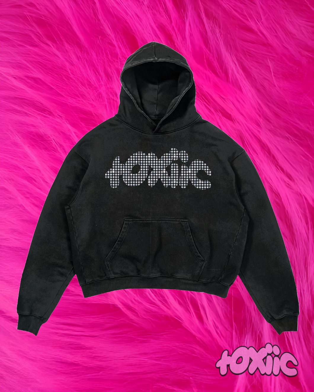 "toxiic pullover" rhinestone